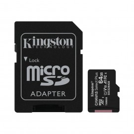Kingston Tarjeta Micro Sdxc 64gb Clase 10 100mb/s Canvas Select Plus + A...