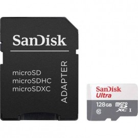 Sandisk Ultra Tarjeta Micro Sdxc 128gb Uhs-i U1 Clase 10 100mb/s + Adapt...