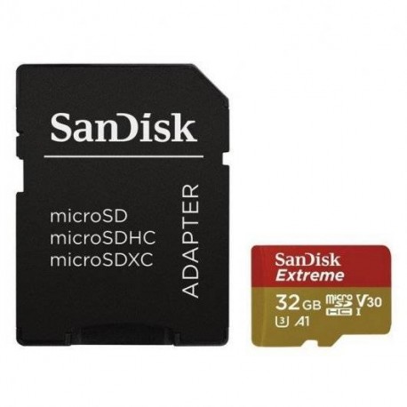 Sandisk Extreme Tarjeta Micro Sdhc 32gb Uhs-i U3 A1 Clase 10 90mb/s + Ad...