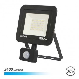 Elbat Serie Slim Foco Led 30w Con Sensor De Movimiento 2400lm - 6500k Lu...