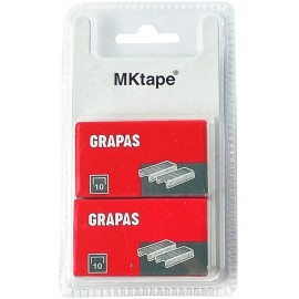 Mktape Pack De 2 Cajas De 1000 Grapas Nº 10 Galvanizadas