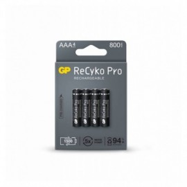 Gp Recyko Pro Pack De 4 Pilas Recargables 800mah Aaa 1.2v - Precargadas ...