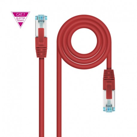 Nanocable Cable Red Cat.7 Lszh Sftp Pimf Awg26 50cm - Color Rojo