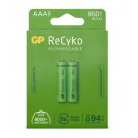Gp Recyko Pack De 2 Pilas Recargables 950mah Aaa 1.2v - Precargadas - Ci...