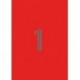 Apli Etiquetas Rojo Fluorescente Permanentes 210.0 X 297.0mm 100 Hojas