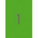 Apli Etiquetas Verde Fluorescente Permanentes 210.0 X 297.0mm 100 Hojas