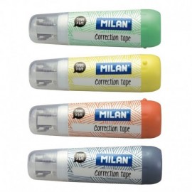 Milan Pack De 40 Cintas Correctoras Cilindricas - Medidas 5mm X 6m - Cor...