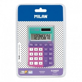 Milan Pocket Sunset Calculadora 8 Digitos - Calculadora De Bolsillo - Ta...