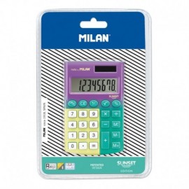Milan Pocket Sunset Calculadora 8 Digitos - Calculadora De Bolsillo - Ta...