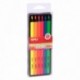 Apli Lapices Jumbo Fluo - 5mm De Trazo - Caja Individual Con 6 Colores S...