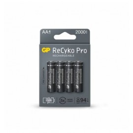Gp Recyko Pro Pack De 4 Pilas Recargables 2100mah Aa 1.2v - Precargadas ...