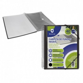 6 X Bismark Carpeta Con 40 Fundas Transparentes - Formato A4 - Incluye S...