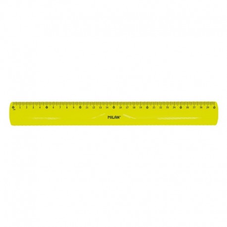Milan Regla Flexible Y Resistente - Longitud 30cm - Color Amarillo