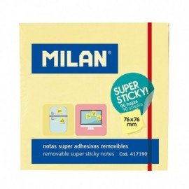 Milan Bloc De 90 Notas Super Adhesivas - Removibles - Mayor Permanencia ...