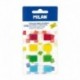 Milan Bloc De 140 Puntos De Pagina De Colores Transparentes - Plastico -...