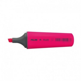 12 X Milan Marcador Fluorescente - Punta Biselada 1 - 4.8mm - Color Rosa