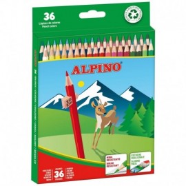 Alpino Pack De 36 Lapices De Colores Creativos - Mina De 3mm Resistente ...
