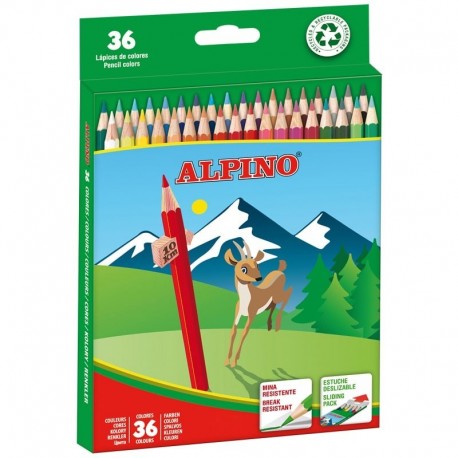 Alpino Pack De 36 Lapices De Colores Creativos - Mina De 3mm Resistente ...