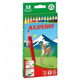 Alpino Pack De 12 Lapices De Colores Hexagonales - Mina De 3mm Resistent...
