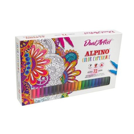Alpino Dual Artist Color Experience Pack De 72 Rotuladores - Doble Punta...