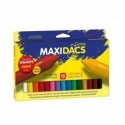 Alpino Maxidacs Pack De 15 Ceras Blandas Para Niños - Tamaño Extra Grand...