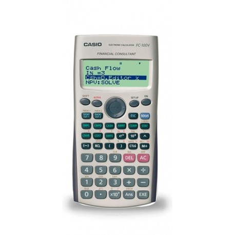 Casio Fc100v Calculadora Financiera - Pantalla De 4 Lineas - Teclas De A...