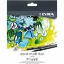 Lyra Aqua Brush Duo Pack De 24 Rotuladores De Doble Punta - Trazos 2 Y 4...