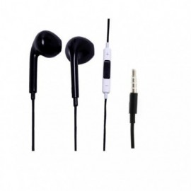 L-link Earpods Auriculares Con Microfono - Control En Cable - Color Negro