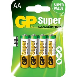Gp Pack De 4 Pilas Super Alcalinas Lr06 Aa 1.5v
