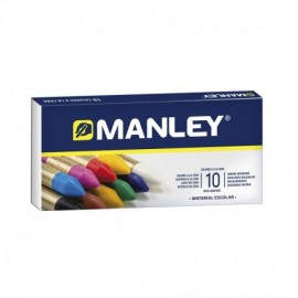Manley Pack De 10 Ceras Blandas De Trazo Suave - Ideal Para Gran Varieda...