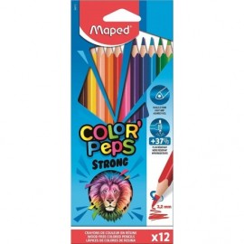 Maped Color´peps Strong Lapices Triangulares De Colores - Sin Madera - M...