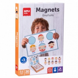 Apli Kids Juego Magnetico Emociones - Escenario Imantado De 28x18 - 30 F...
