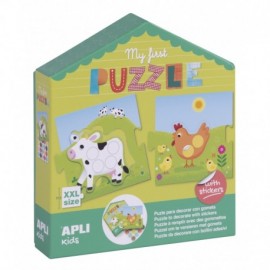Apli My First Puzzle Con Gomets - Ideal Para Niños Pequeños - Fomenta La...