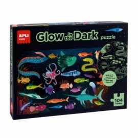 Apli Kids Puzle Fluorescente "glow In The Dark" Tematica Oceano - 104 Pi...