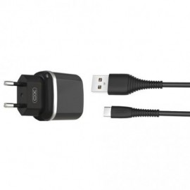 Xo Pack Cargador Corriente L69 2.4a + Cable Tipo C - Color Negro