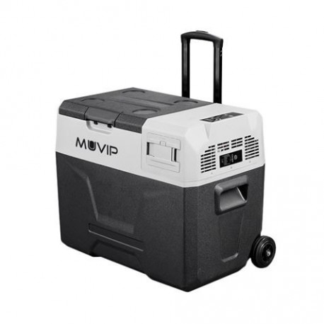 Muvip Nevera Portatil Con Compresor - Capacidad 40l - Luz Led - Protecci...