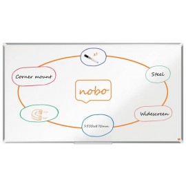 Nobo Premium Plus Pizarra Magnetica De Acero Lacado Panoramica 1550x870m...