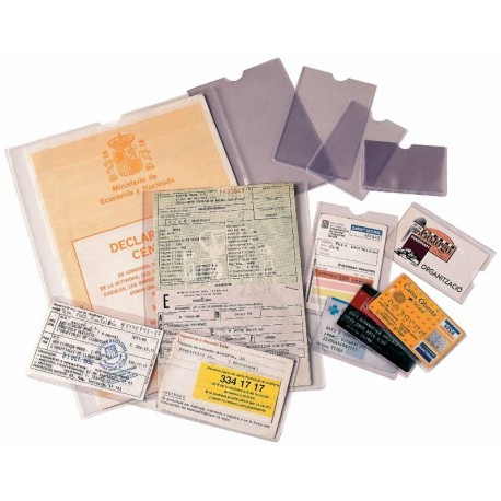 Esselte Pack De 100 Portacarnets A5 171x221mm - Transparente Acabado Liso