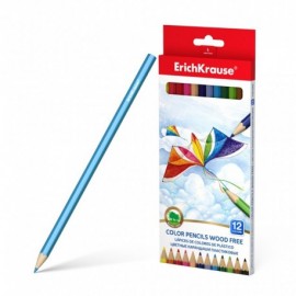 Erichkrause Pack De 12 Lapices De Colores De Plastico - Amplia Gama De C...