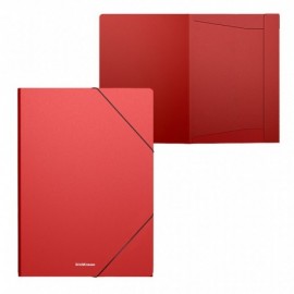 4 X Erichkrause Carpetas Solapas Matt Classic - A4 - Color Rojo