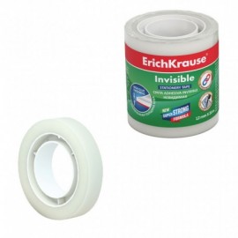 Erichkrause Pack De 4 Cintas Adhesivas Invisible - 18mmx20m - Transparente