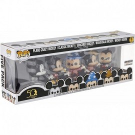 Funko Pop Disney Archivos Pack Premium 5 Figuras Mickey Mouse Classic -...