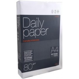 5 X Daily Paper Papel A4 80gr. 210x297mm (500 Hojas) Blanco