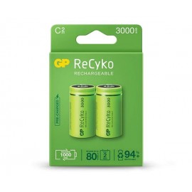 Gp Recyko Pack De 2 Pilas Recargables 3000mah C 1.2v - Precargadas - Cic...