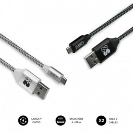 Subblim Pack De Cables Usb A Y Micro Usb - Alta Velocidad De Carga - Sin...