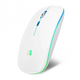 Subblim Ratón Led Dual Flat Mouse - Conexión Dual - Silent Click - Ilumi...