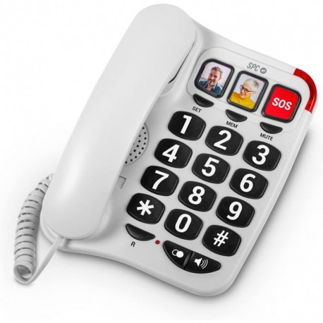 Spc Telefono Fijo Para Personas Mayores - Teclas Xxl - Llamadas Con Una ...
