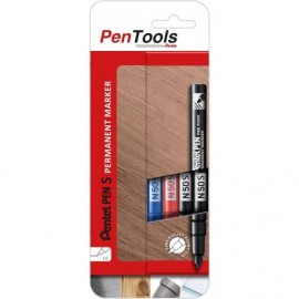 Pentel Pentools Pack De 4 Rotuladores Permanentes Industriales Pentel Pe...