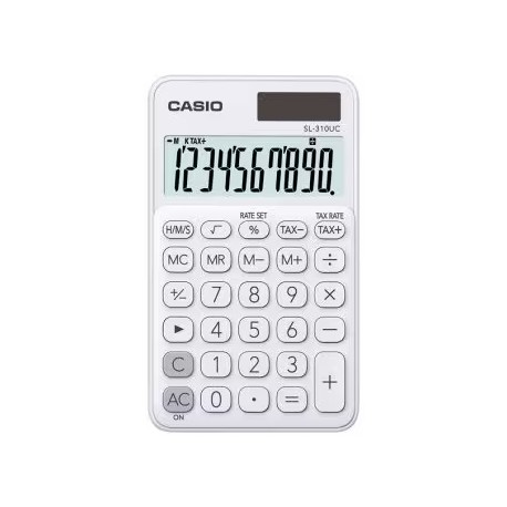 Casio Sl-310uc Calculadora De Bolsillo - Calculo De Impuestos - Pantalla...