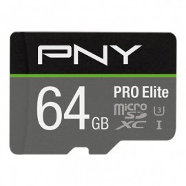 Pny Pro Elite Tarjeta Micro Sdxc 64gb Uhs-i U3 Clase 10